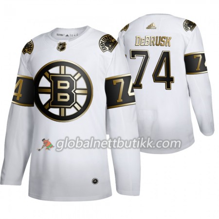 Boston Bruins Hockeydrakt Jake DeBrusk 74 Adidas 2019-2020 Golden Edition Hvit Authentic - Herre